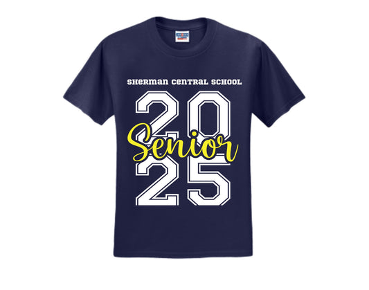 Sherman Central School Seniors 2025 Short Sleeve Shirt - Sweet Pea Designs - Gift Shop