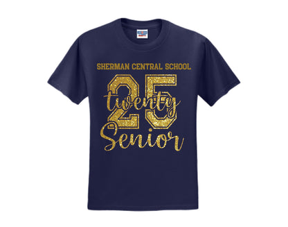 Sherman Central School Seniors 2025 Short Sleeve Shirt - Sweet Pea Designs - Gift Shop