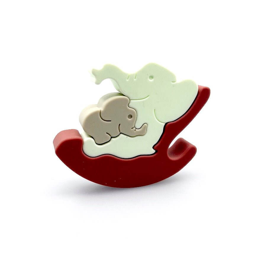 Silicone Baby Elephant Puzzle - Sweet Pea Designs - Gift Shop
