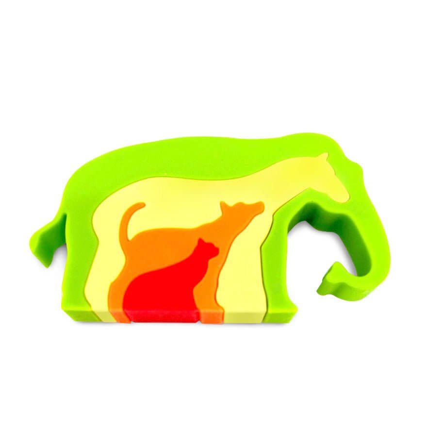 Silicone Nesting Animal Puzzle - Sweet Pea Designs - Gift Shop