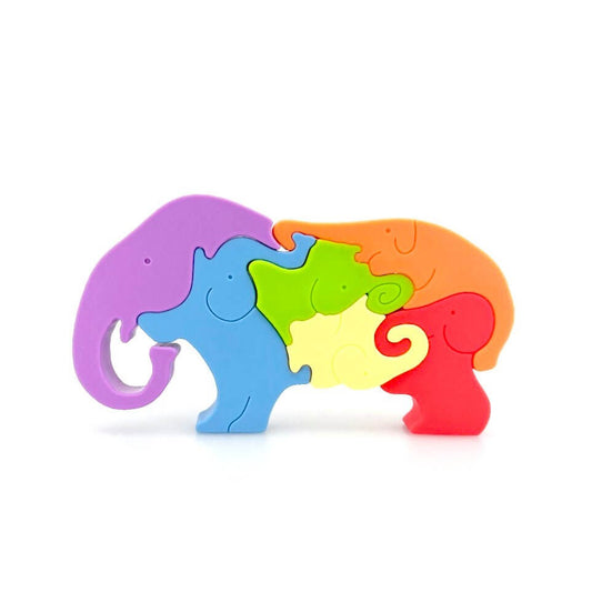 Silicone Stacking Elephant Puzzle - Sweet Pea Designs - Gift Shop