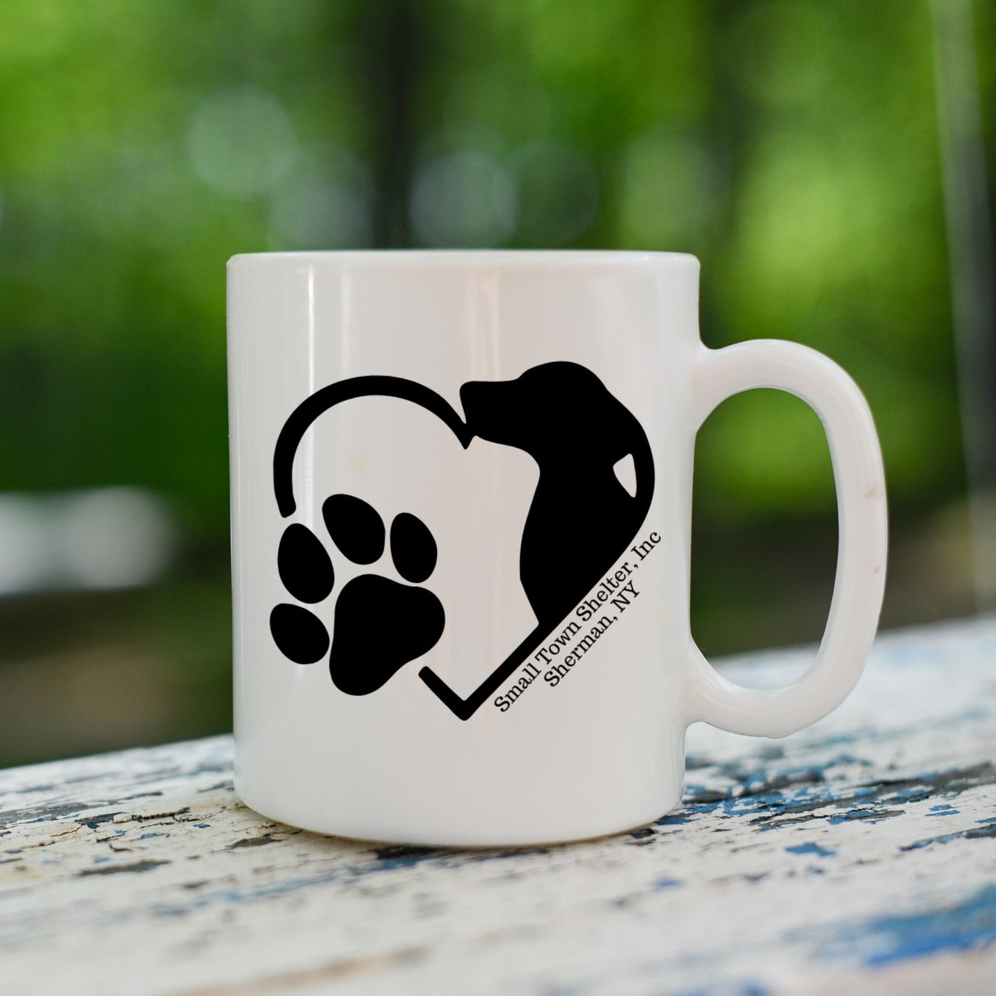 Small Town Shelter Fundraiser Coffee Mug - 11 oz. - Sweet Pea Designs - Gift Shop