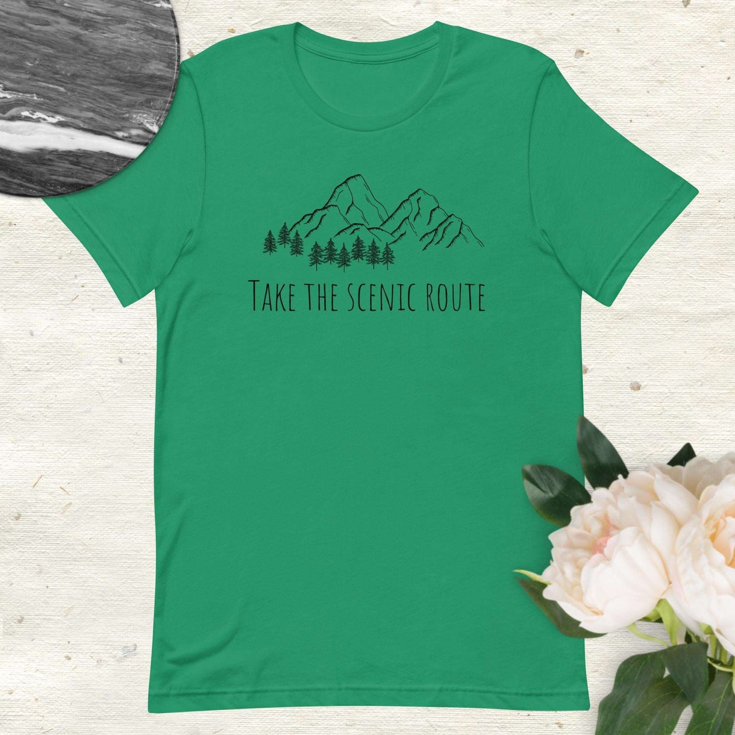 Take The Scenic Route Ringspun Short Sleeve Shirt - Sweet Pea Designs - Gift Shop