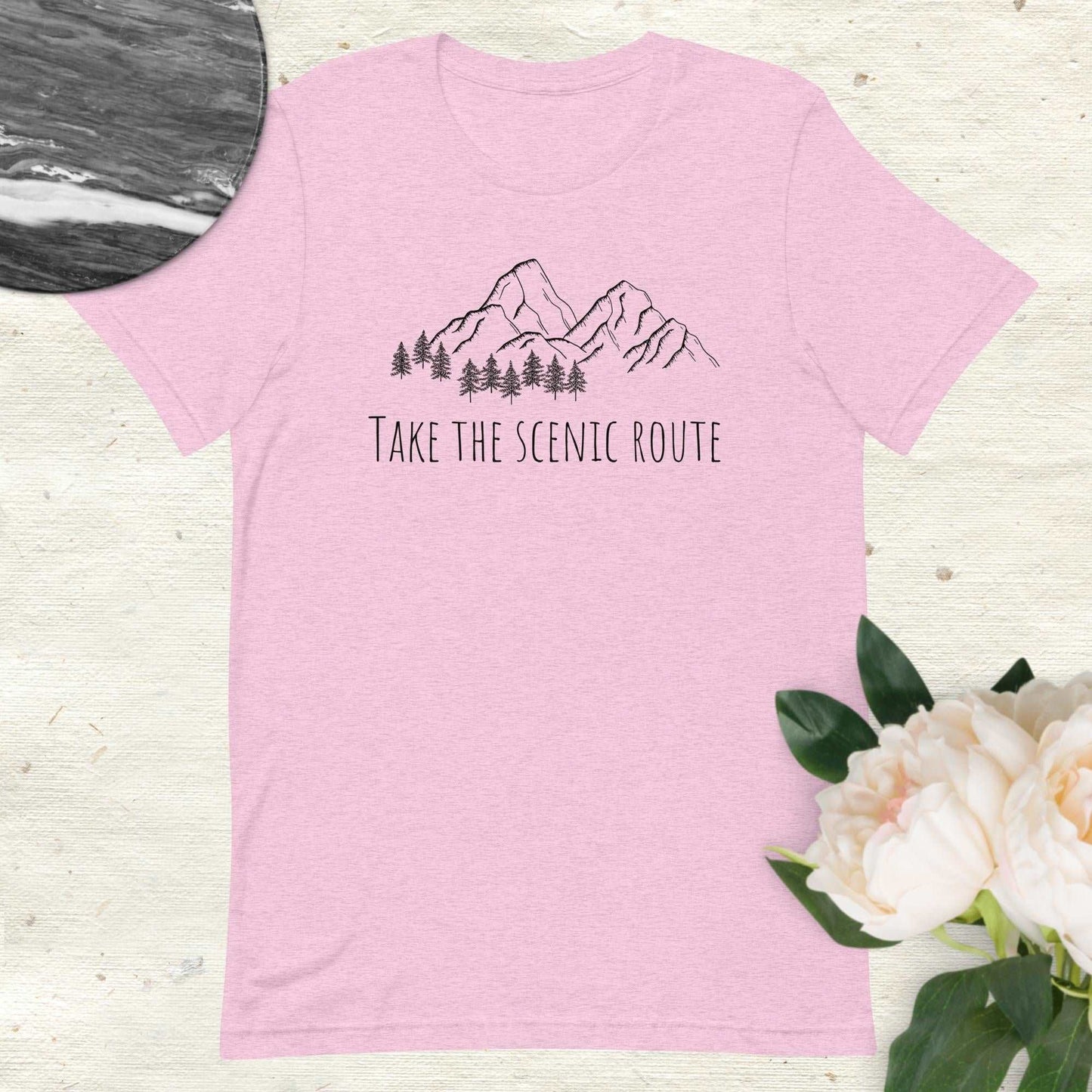 Take The Scenic Route Ringspun Short Sleeve Shirt - Sweet Pea Designs - Gift Shop