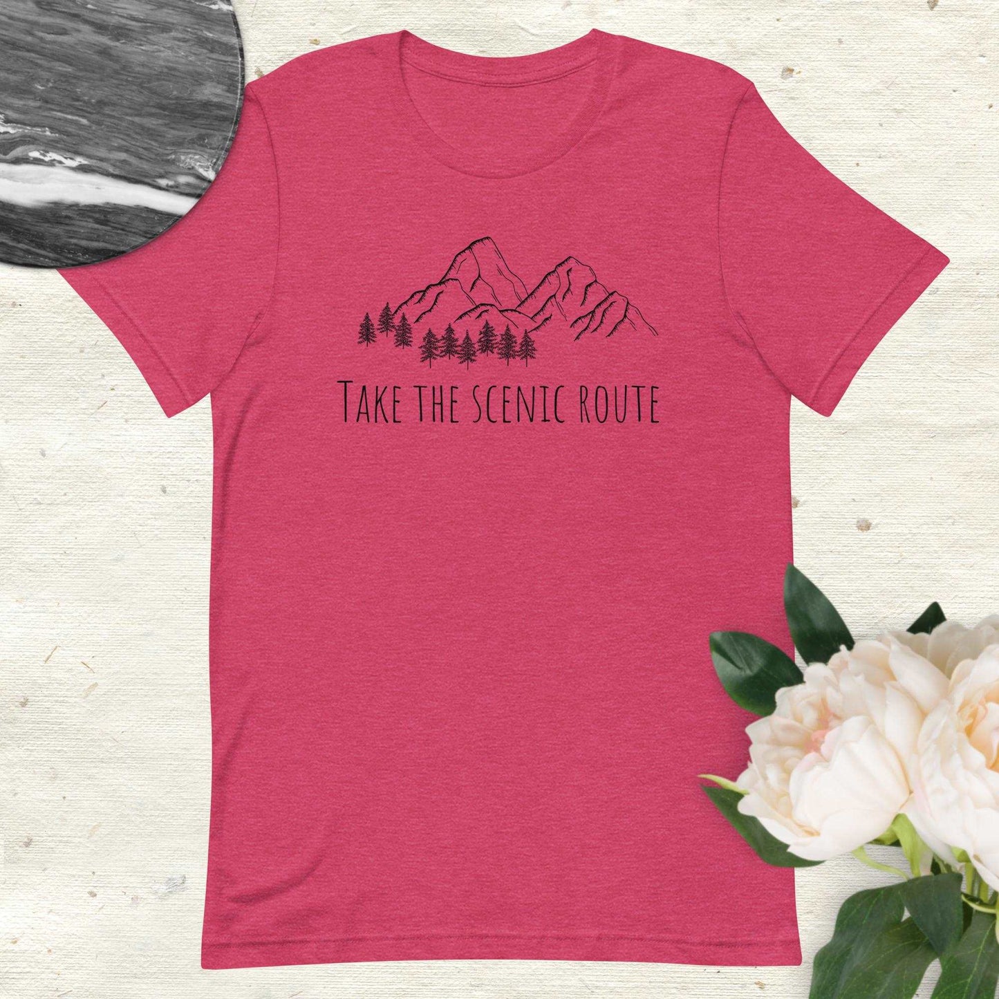 Take The Scenic Route Ringspun Short Sleeve Shirt - Sweet Pea Designs - Gift Shop