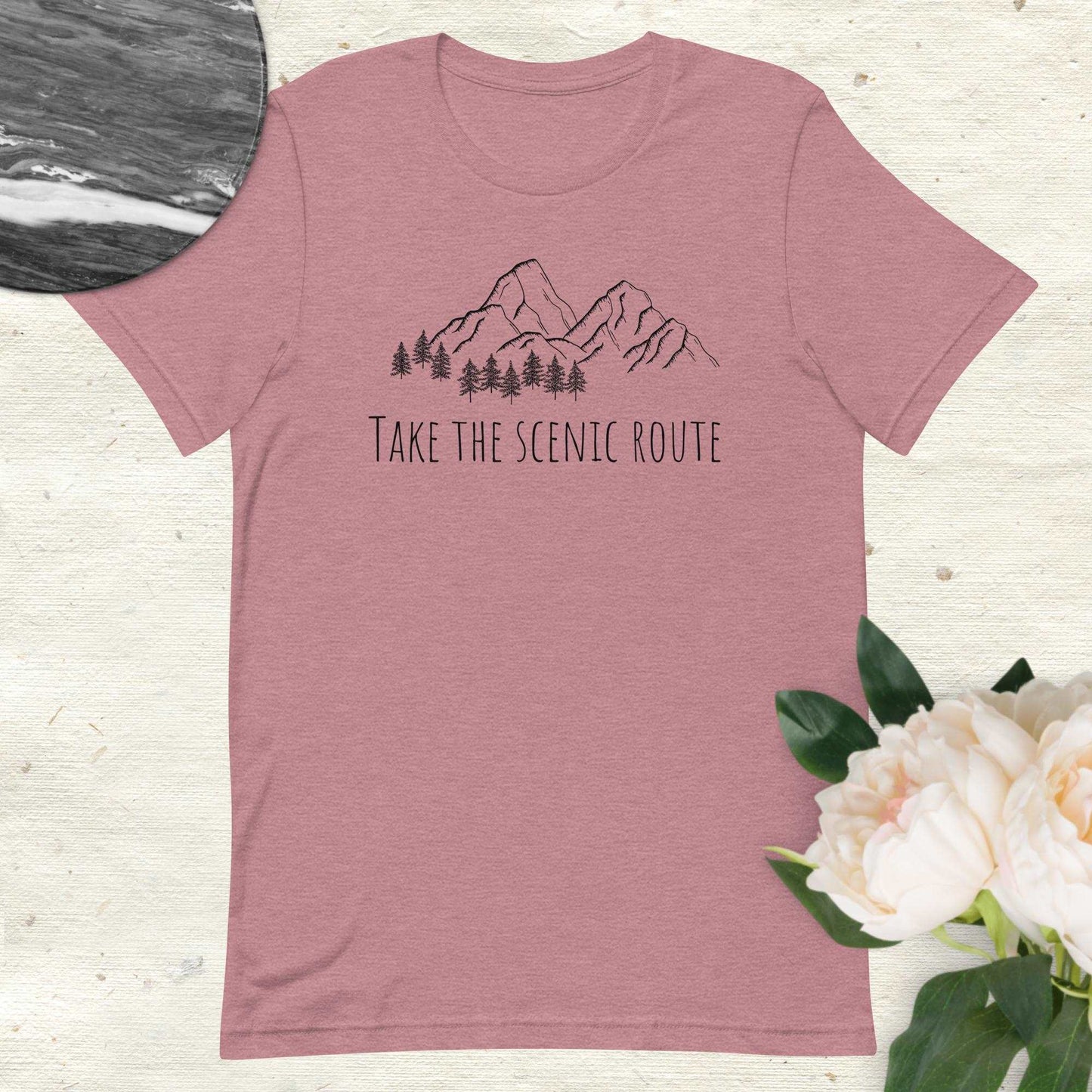 Take The Scenic Route Ringspun Short Sleeve Shirt - Sweet Pea Designs - Gift Shop