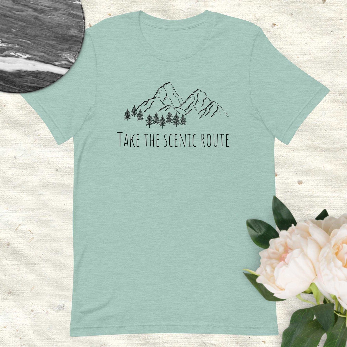 Take The Scenic Route Ringspun Short Sleeve Shirt - Sweet Pea Designs - Gift Shop