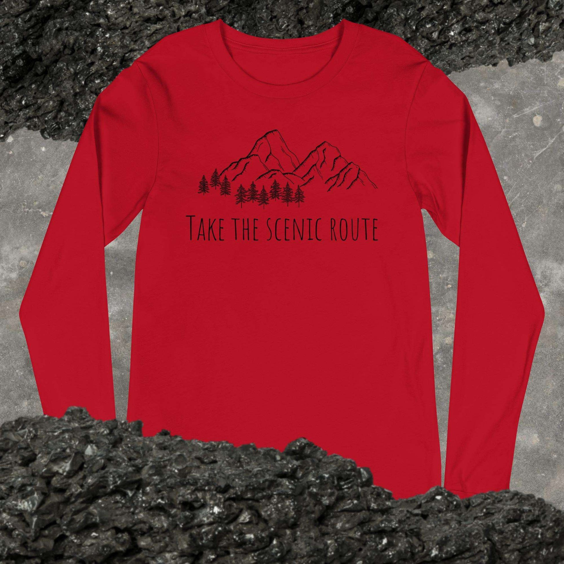 Take the Scenic Route Unisex Long Sleeve Tee - Sweet Pea Designs - Gift Shop