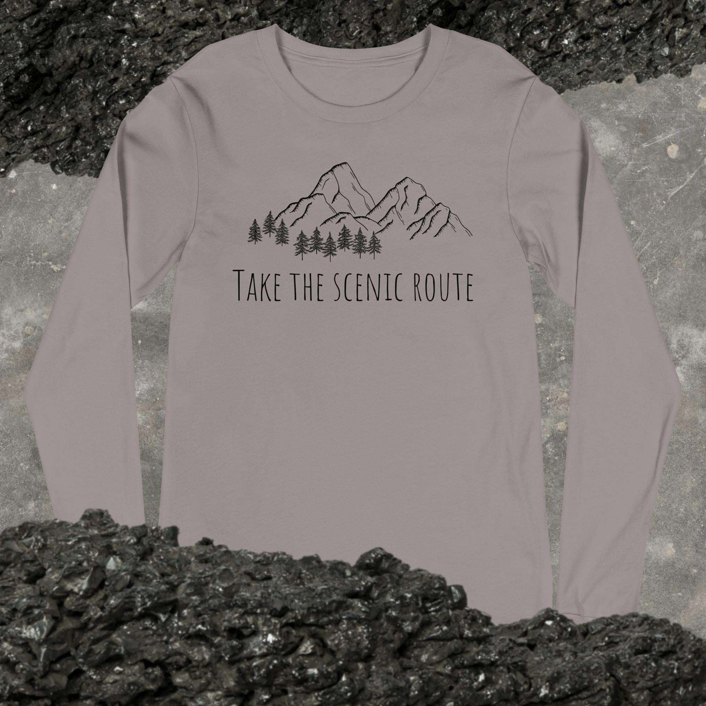 Take the Scenic Route Unisex Long Sleeve Tee - Sweet Pea Designs - Gift Shop