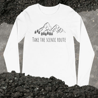 Take the Scenic Route Unisex Long Sleeve Tee - Sweet Pea Designs - Gift Shop