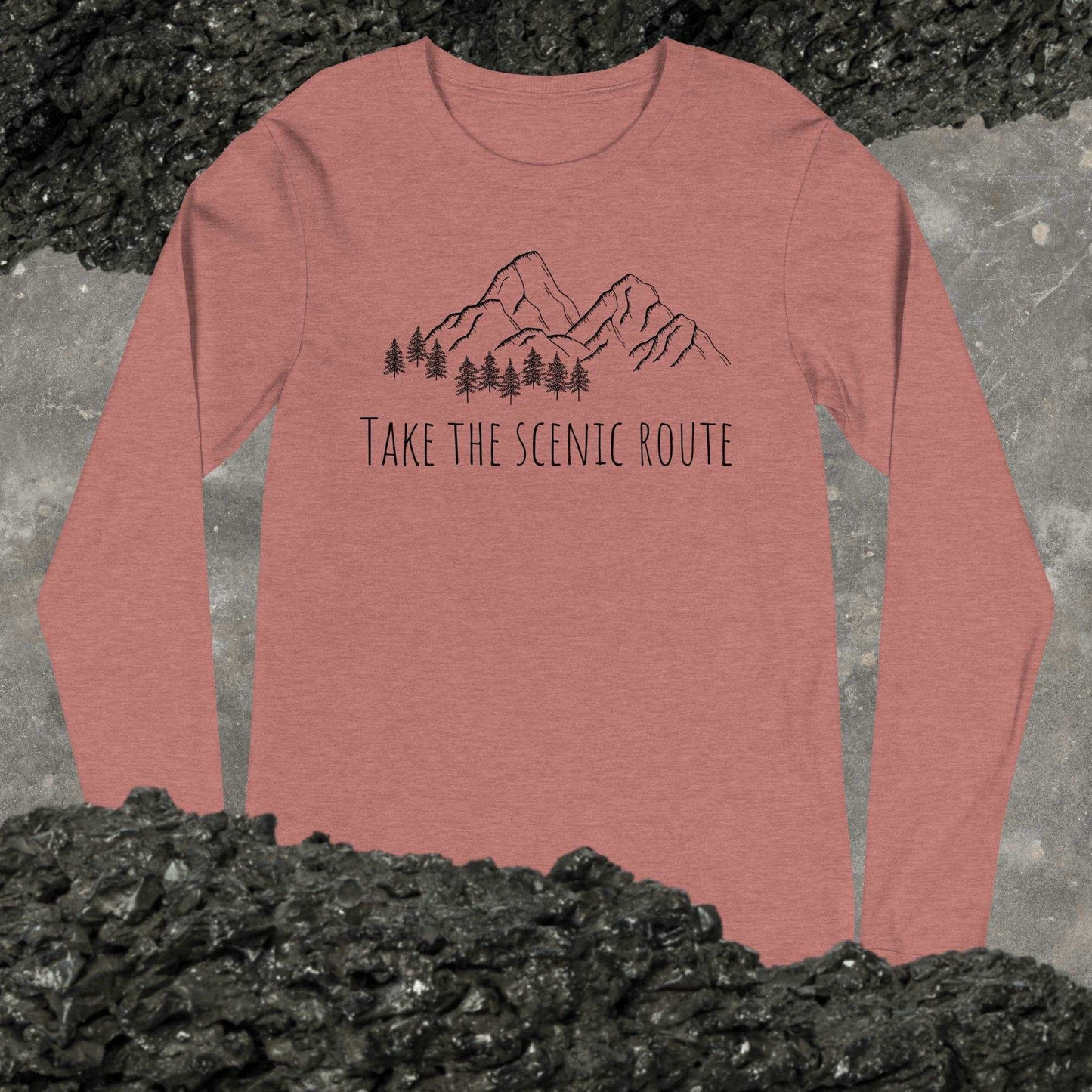 Take the Scenic Route Unisex Long Sleeve Tee - Sweet Pea Designs - Gift Shop