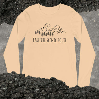 Take the Scenic Route Unisex Long Sleeve Tee - Sweet Pea Designs - Gift Shop