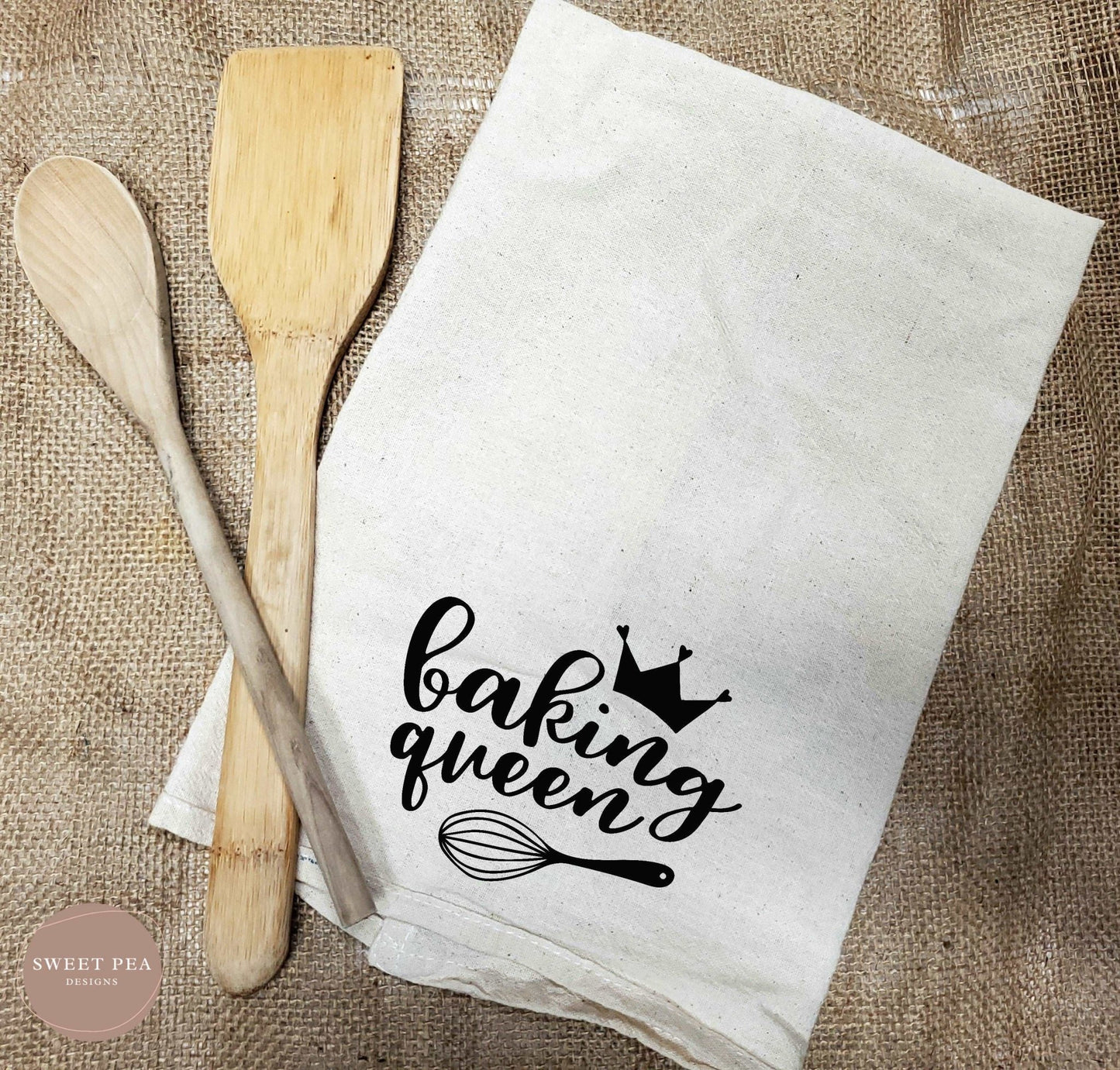 Tea Towel - Baking Queen - Sweet Pea Designs - Gift Shop