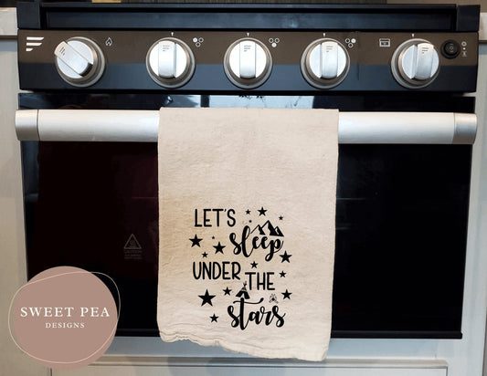 Tea Towel - Lets Sleep Under the Stars - Sweet Pea Designs - Gift Shop