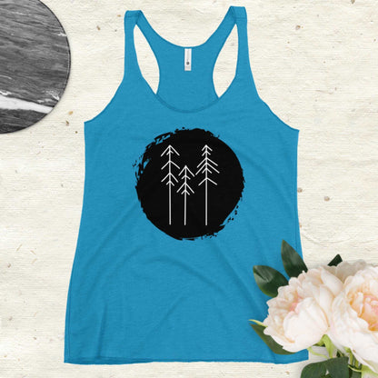 Women's Racerback Tank - Trees - Sweet Pea Designs - Gift Shop