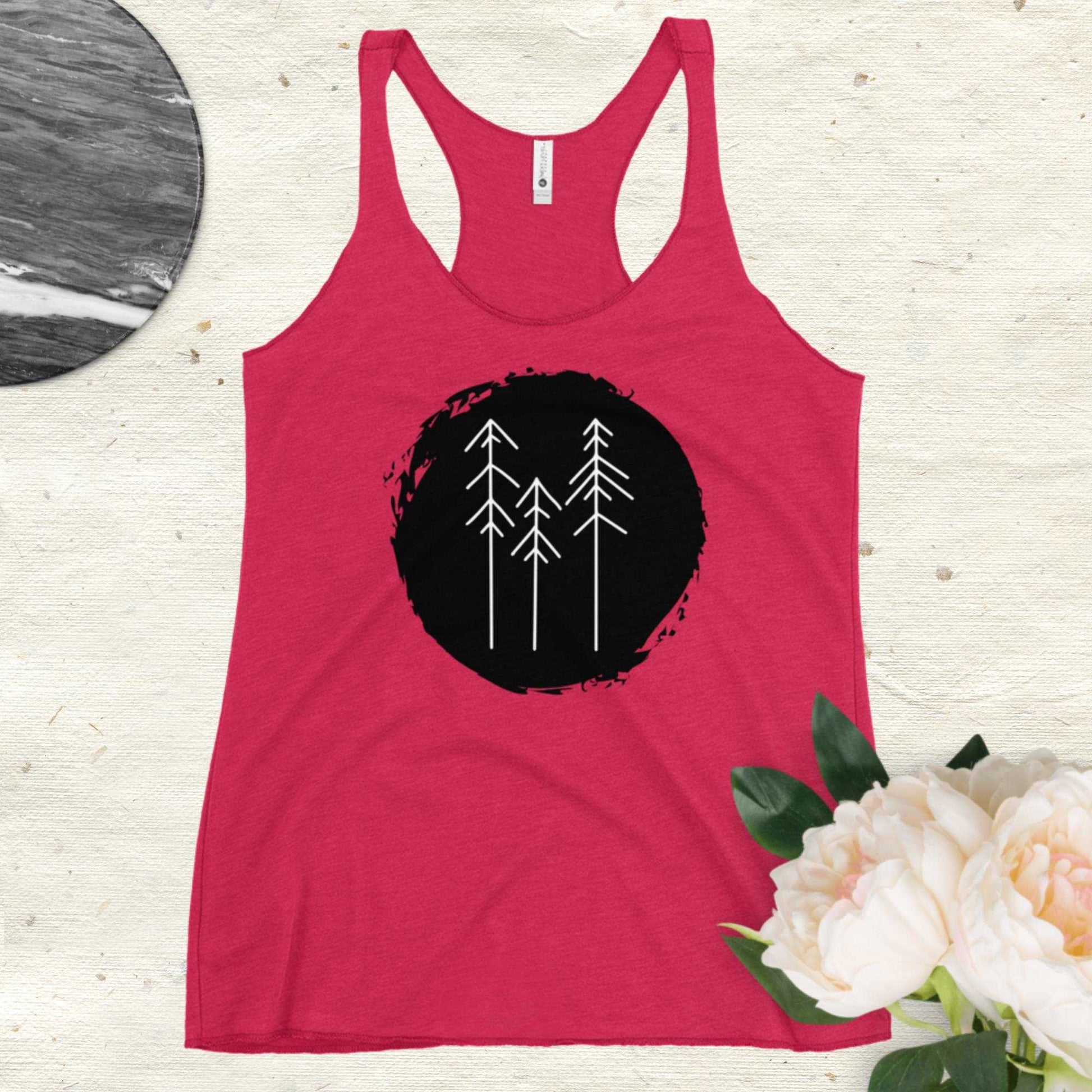 Women's Racerback Tank - Trees - Sweet Pea Designs - Gift Shop