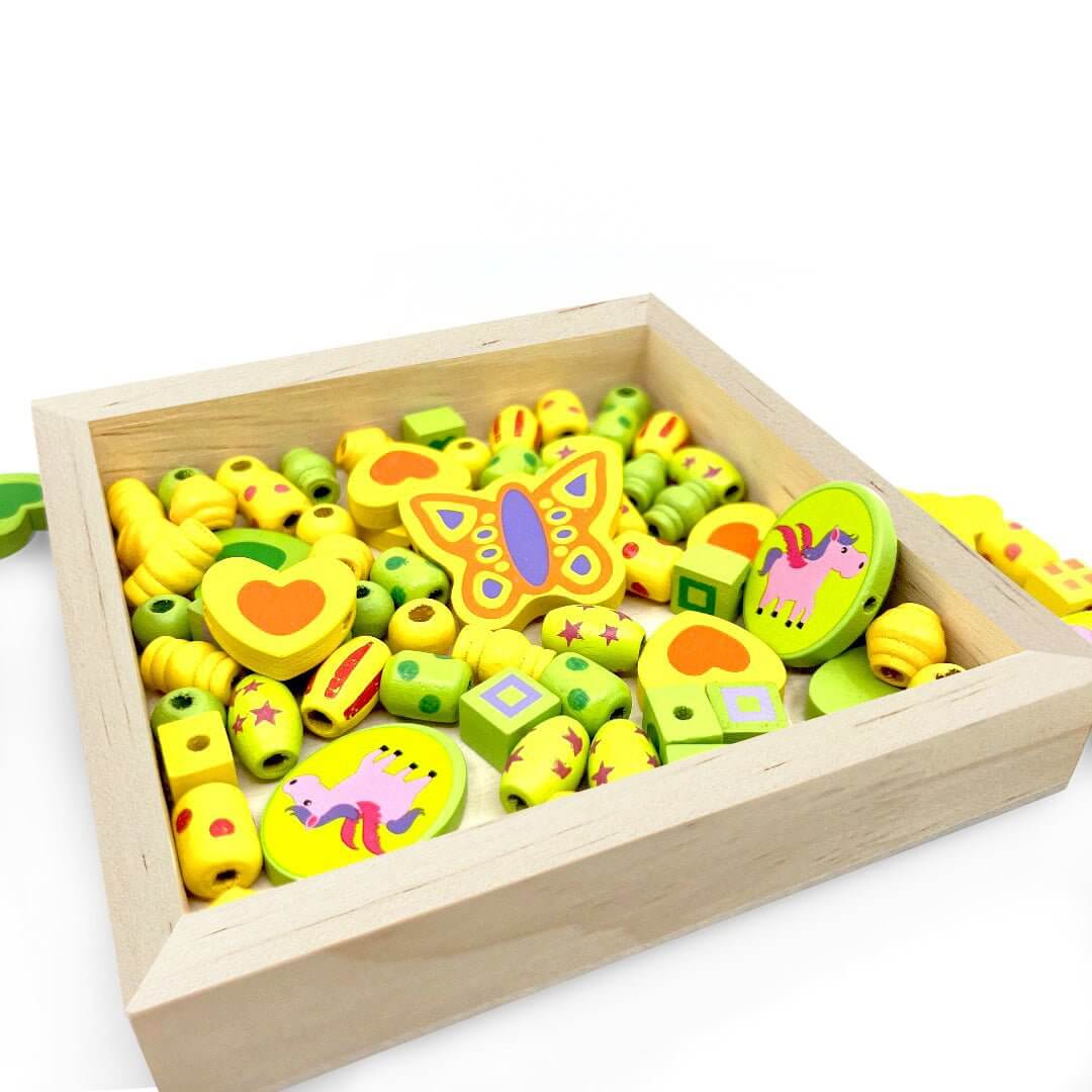 Wooden Bead Unicorn Necklace - Sweet Pea Designs - Gift Shop