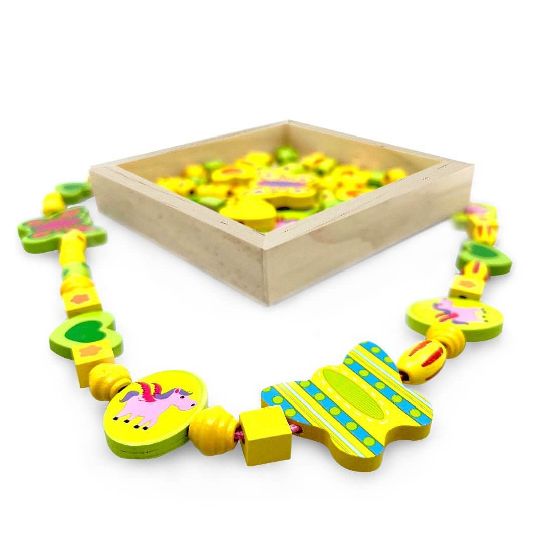 Wooden Bead Unicorn Necklace - Sweet Pea Designs - Gift Shop